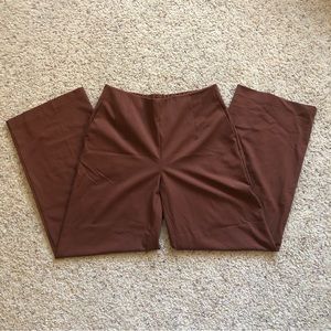 Women's | Nicole Miller | Brown Office Business Casual Wide Leg Pants; Small
